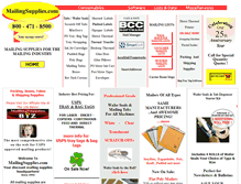 Tablet Screenshot of mailingsupplies.com